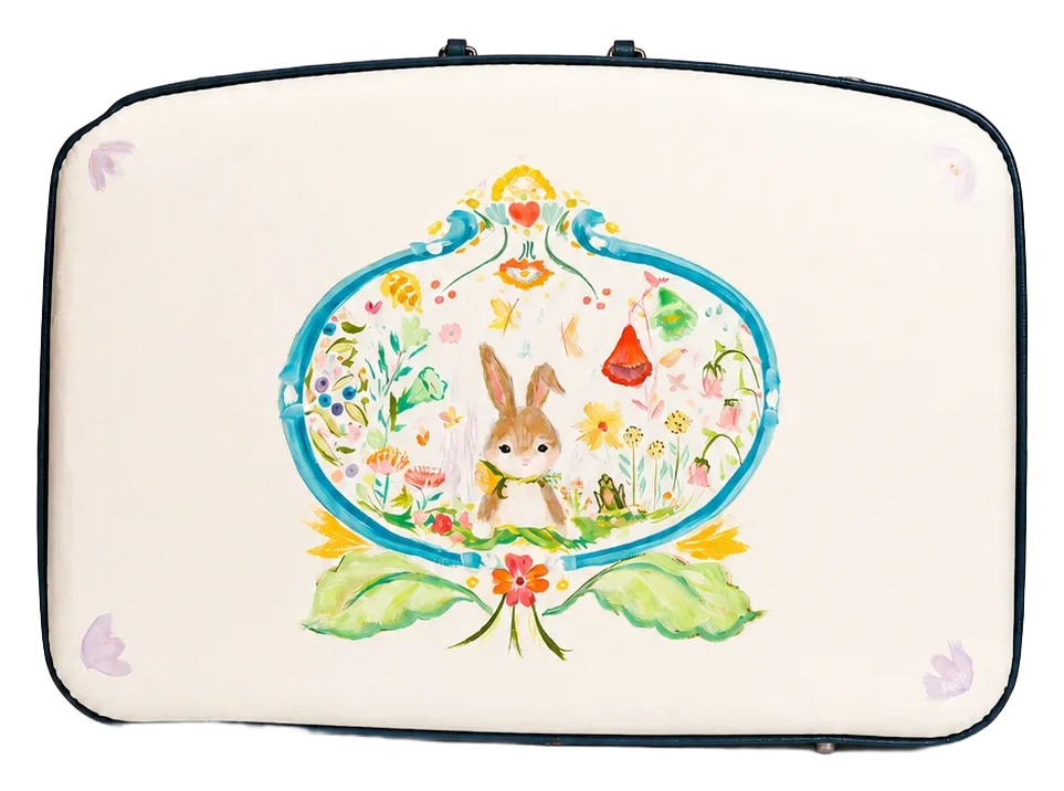 Illustrated suitcase by Allyn Howard, view 2