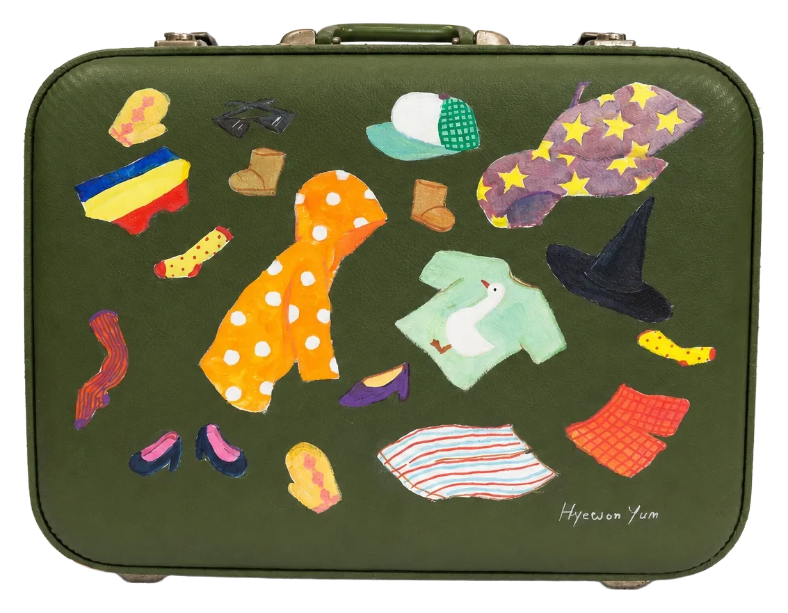 Illustrated suitcase by Hyewon Yum, view 2