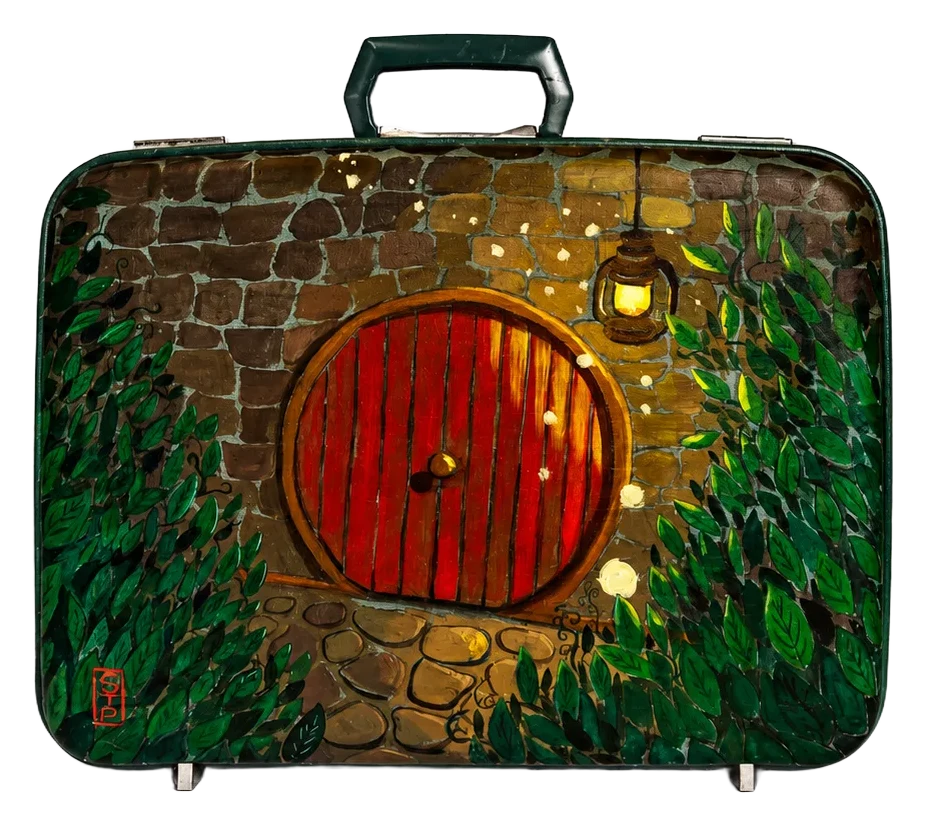 Illustrated suitcase by Sibu T.P., view 1