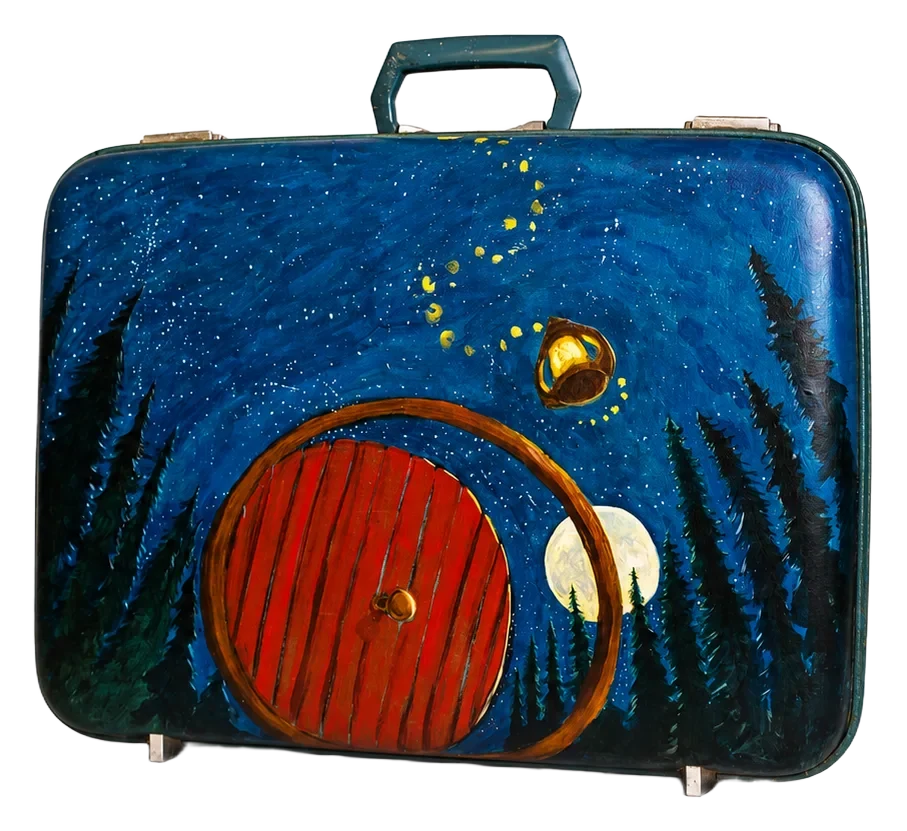 Illustrated suitcase by Sibu T.P., view 2